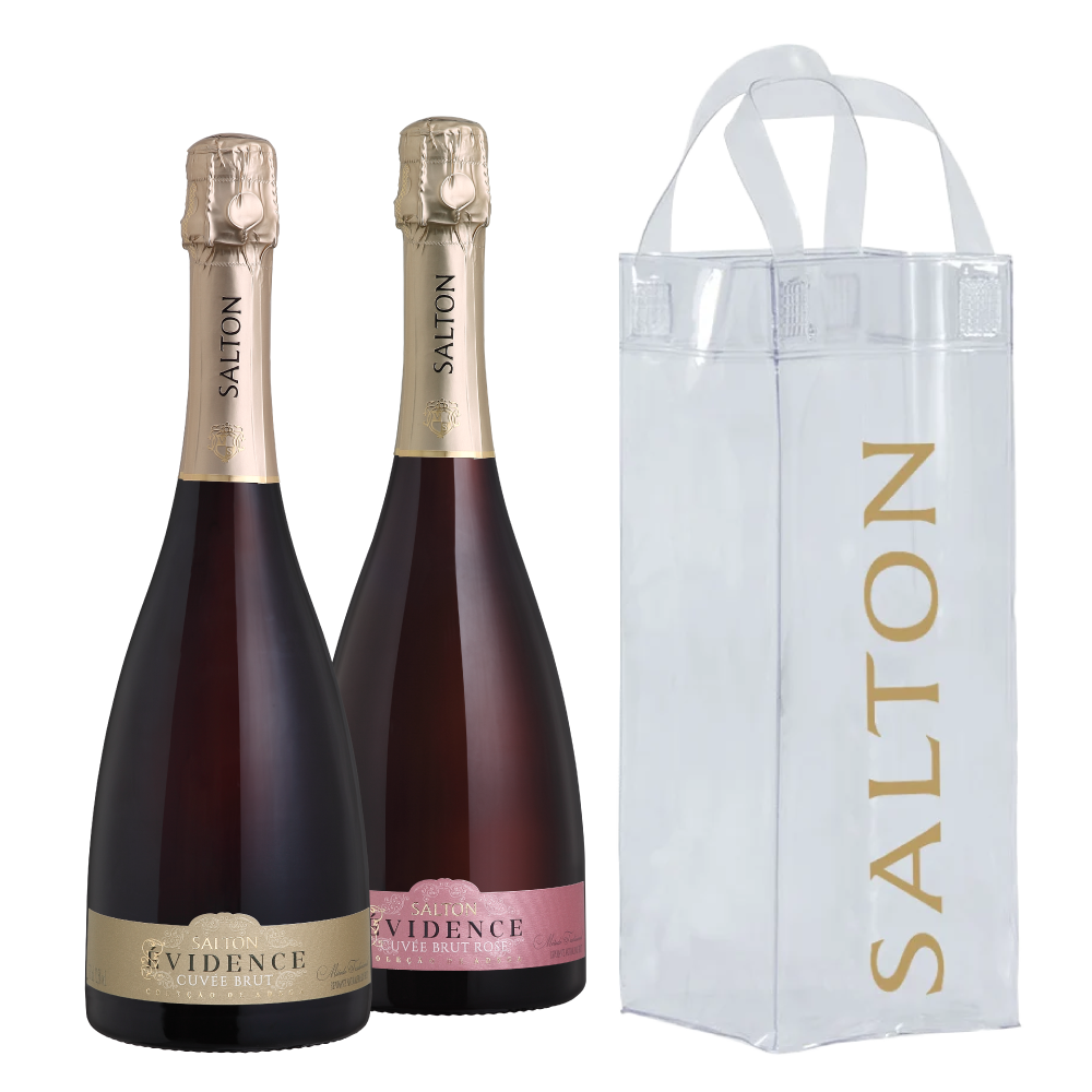 Kit Espumante Salton Évidence Cuvée Brut e Rosé + Ice Bag Salton