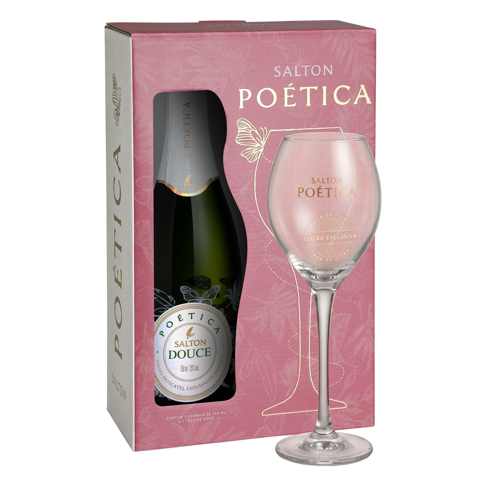 Kit Especial - Espumante Salton Poética Douce + Taça