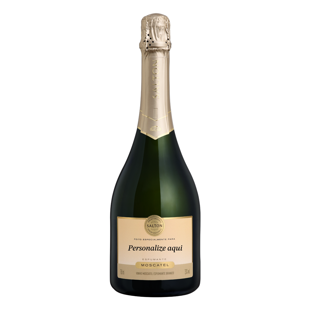 Edição Exclusiva Espumante Salton Ouro Moscatel - Rótulo Personalizado - Salton